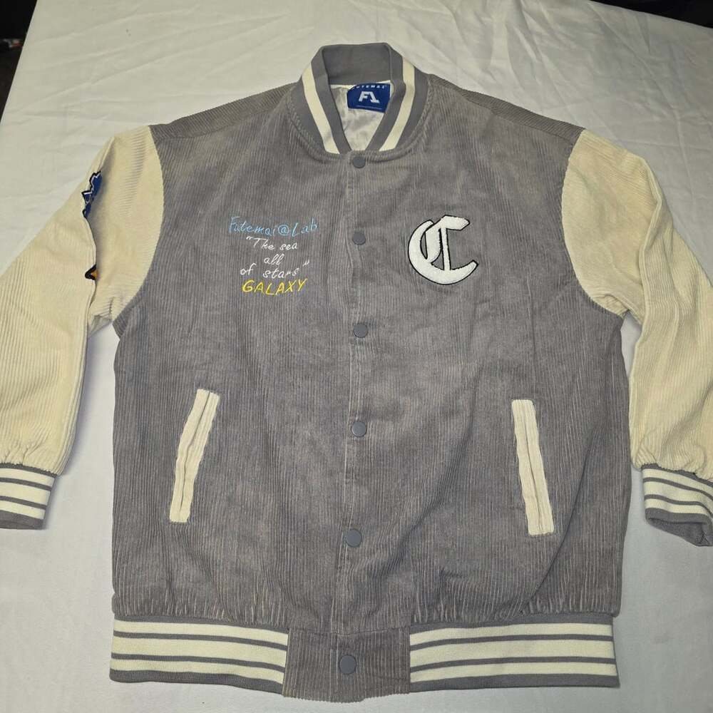 Futemai The Sea Of Stars Galaxy Astronaut Varsity Jacket Size L - Picture 2 of 12